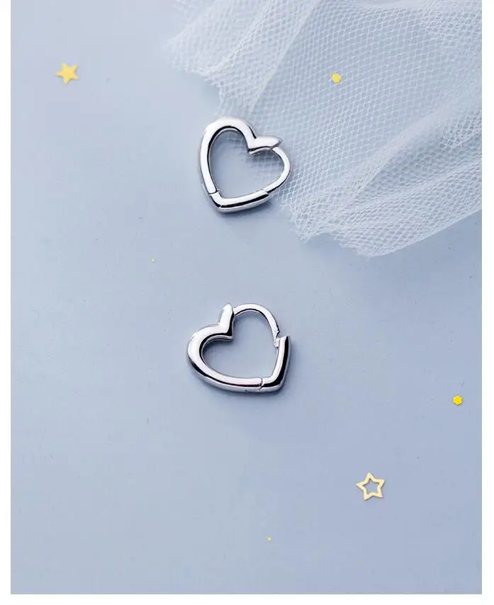 Серьги гвоздики с пирсингом в форме сердца для женщин женские серьги свадьбы