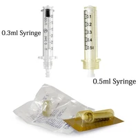 0 5 ml disposable sterile ampoule head syringe needle high pressure for hyaluron gun hyaluronic pen lips injection anti wrinkle