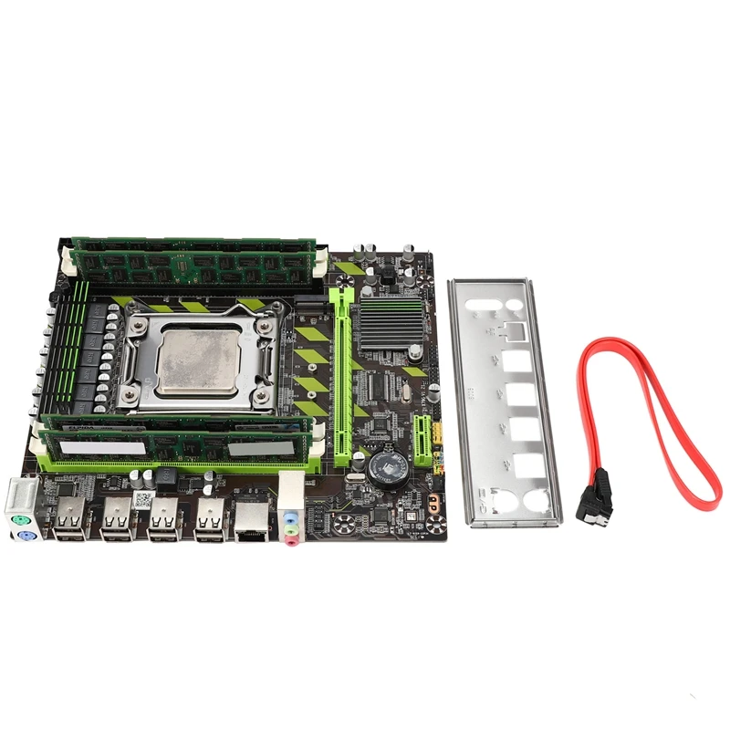 X79G LGA2011 практичная материнская плата для настольного компьютера с E5 2689 CPU 4x8G ECC