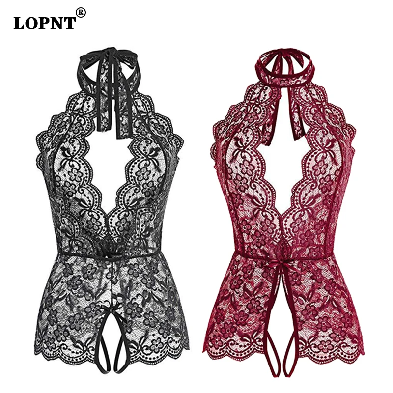 

Сексуальное цельнокроеное боди с цветочным кружевом, прозрачное Женское боди, женское нижнее белье с вырезами, слитное нижнее белье с лямко...