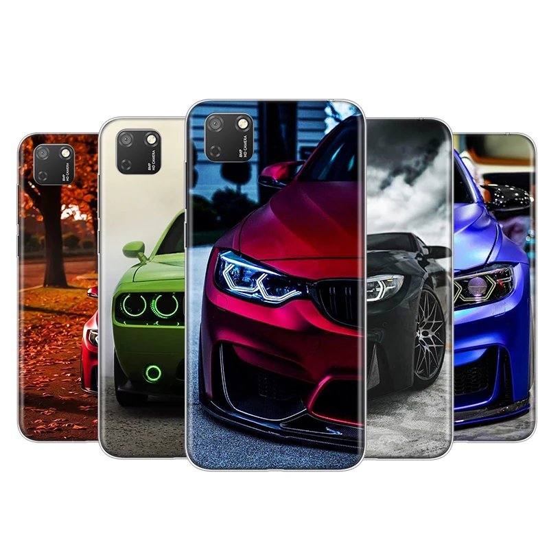 Синий красный спортивный автомобиль для Honor View 20 10X 10i 10 X10 9N 9X 9C 9A 9S 9 V9 Lite Pro 5G мягкий