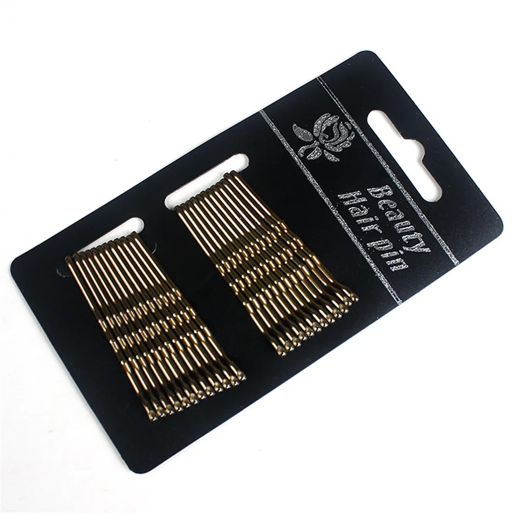 Заколки для волос женские шпильки с кудрявыми волнистыми накладками 24 шт. |