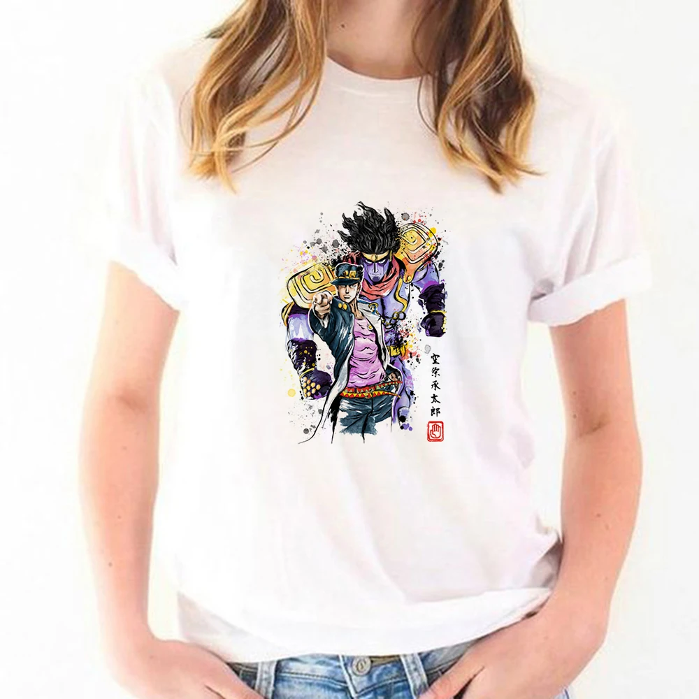 

New T Shirt Women Top Tee Jojo Kujo Jotaro Beautiful Pretty Fashion Casual Cheap T-shirts Pop Vogue Hipster Graphic Tshirt