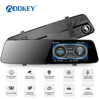 addkey 4 3 car dash camera dvr 3 in 1 radar detector for russia gps with rear camera electronic dog g sensor anti interference