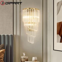 minimalist wall lamps crystal gold indoor light for living room bedroom bedside wall light nordic porch led sconce lampara pared