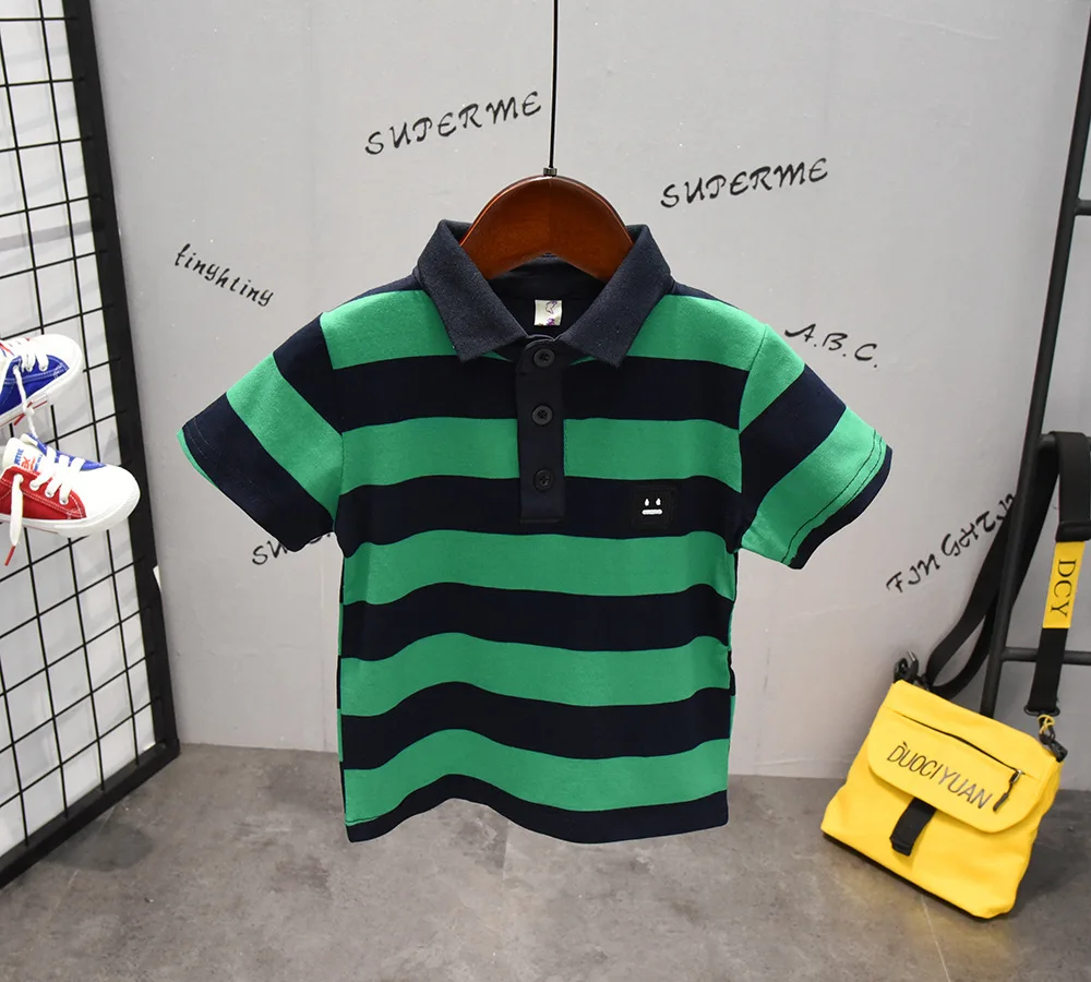 

2021 2pcs Summer Baby Boy Children Gentleman Letter Printing Suit Tops + Short Boys Clothes Kids Clothes sets 2-7