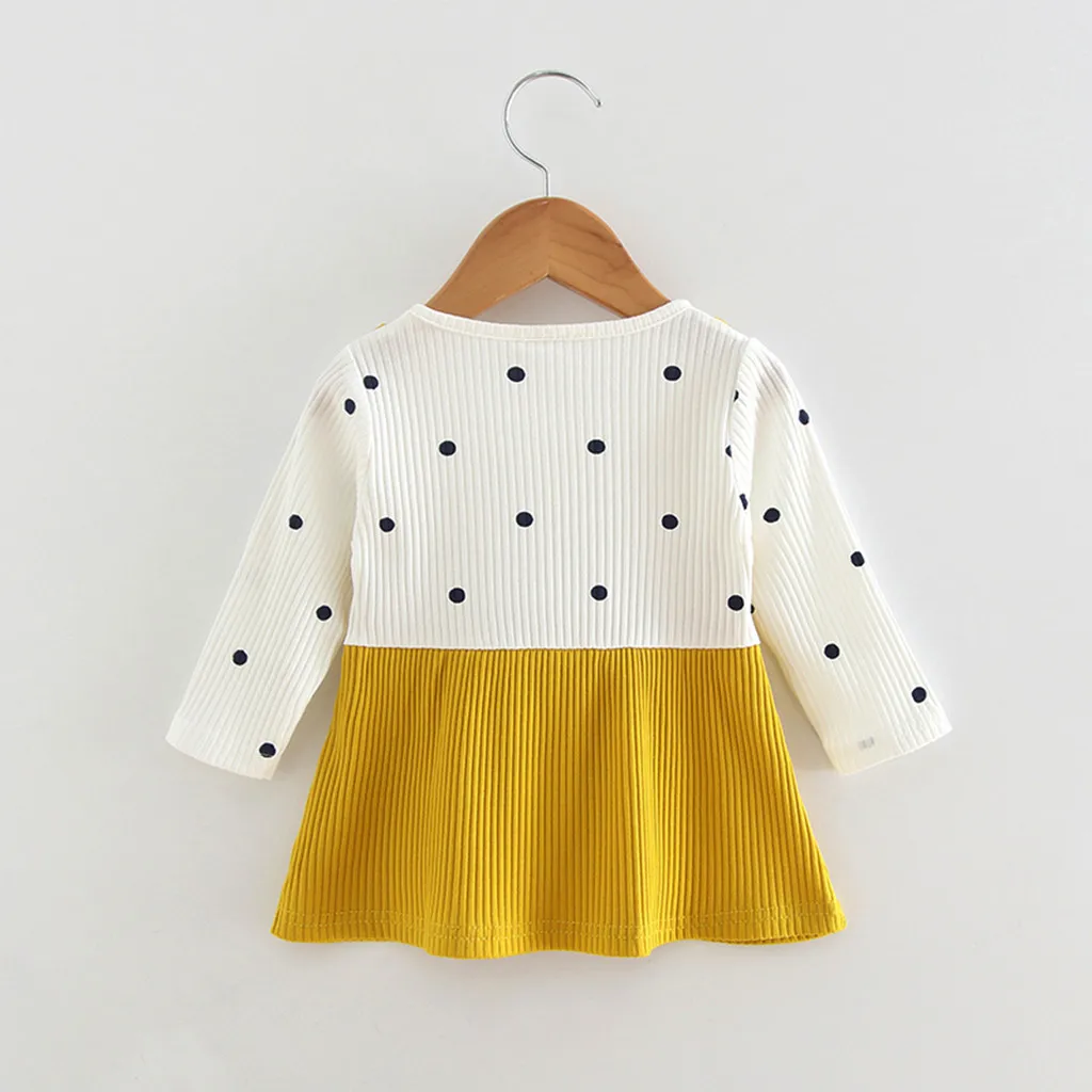 Корейские платья для девочек модная одежда детей Детская футболка с длинными