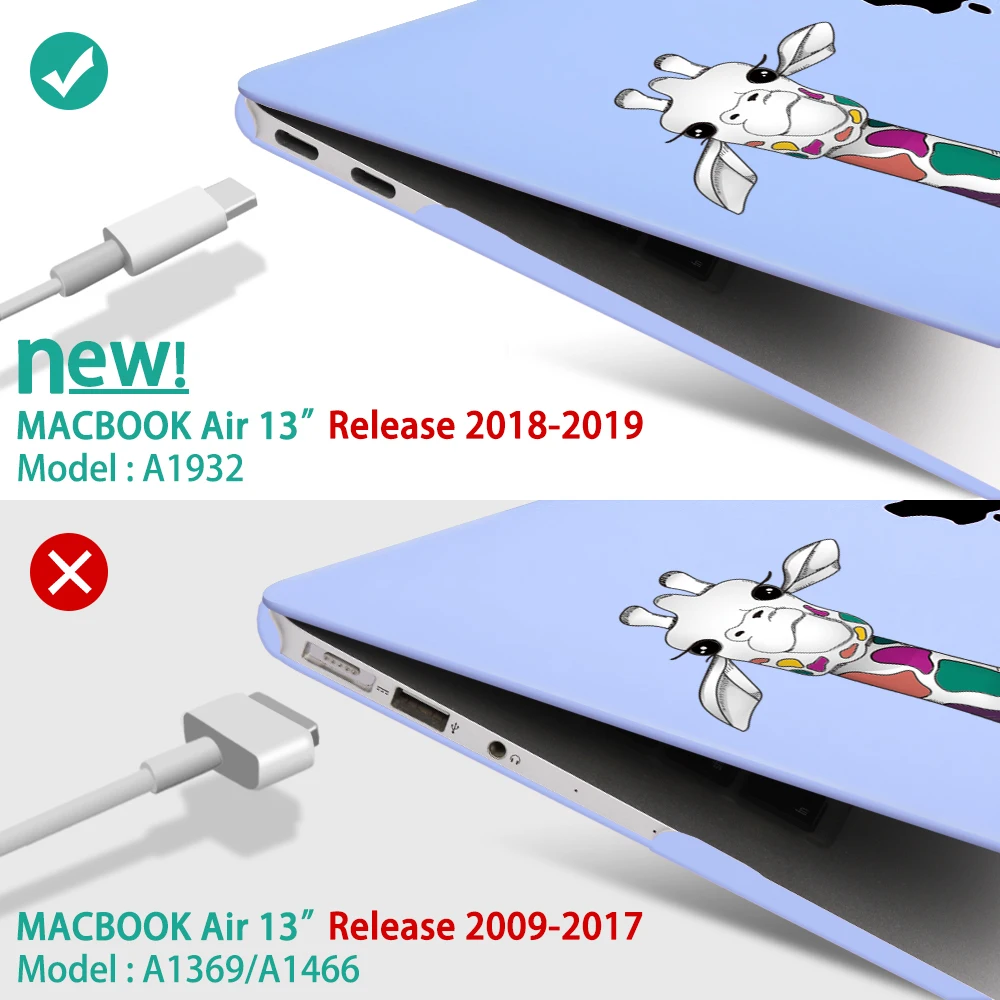 Чехол для ноутбука Redlai для Macbook pro air retina 11 13 15 с сенсорной панелью с изображением жирафа для Apple Mac book 13,3 дюймов