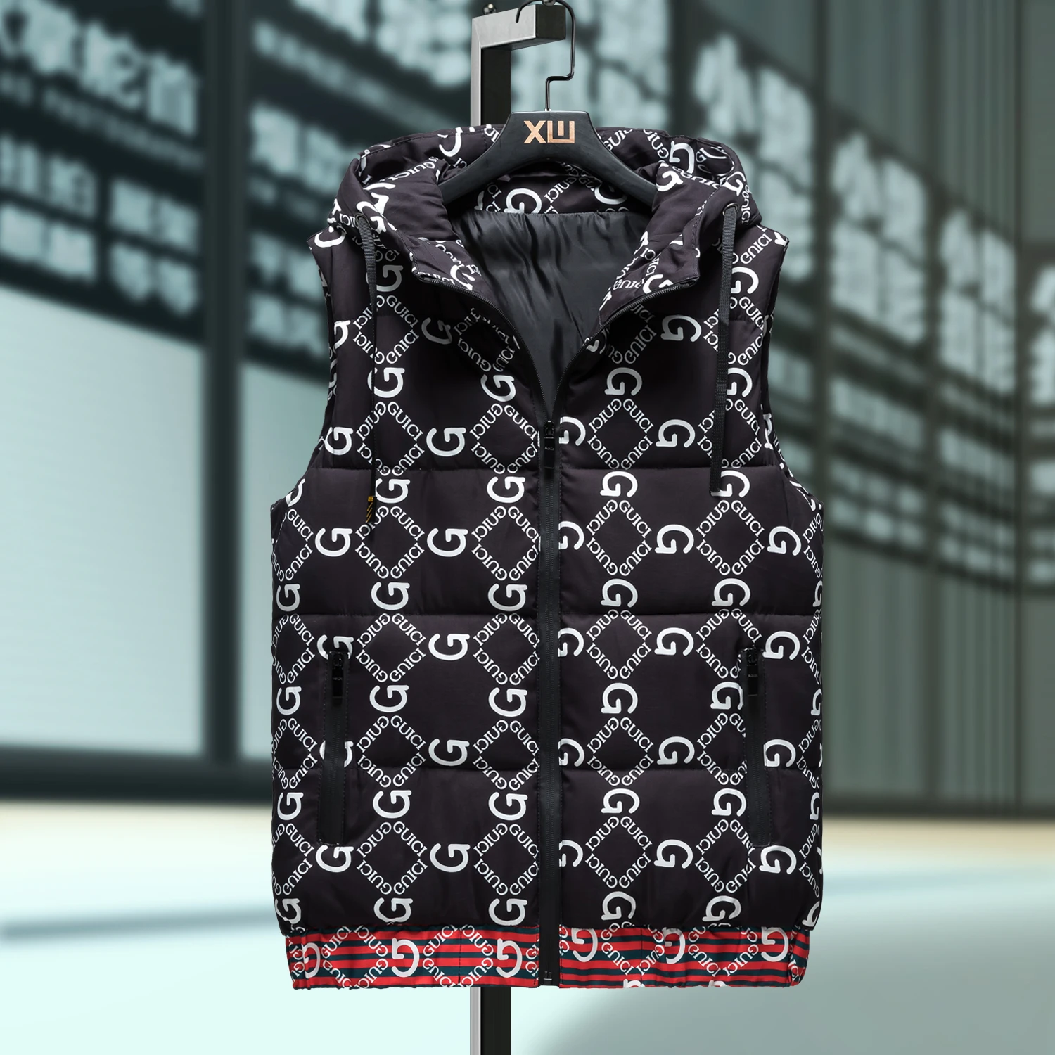 

2021 new autumn winter vest casual sports down jacket men and women's same loose fashion trend sleeveless thermal underwear