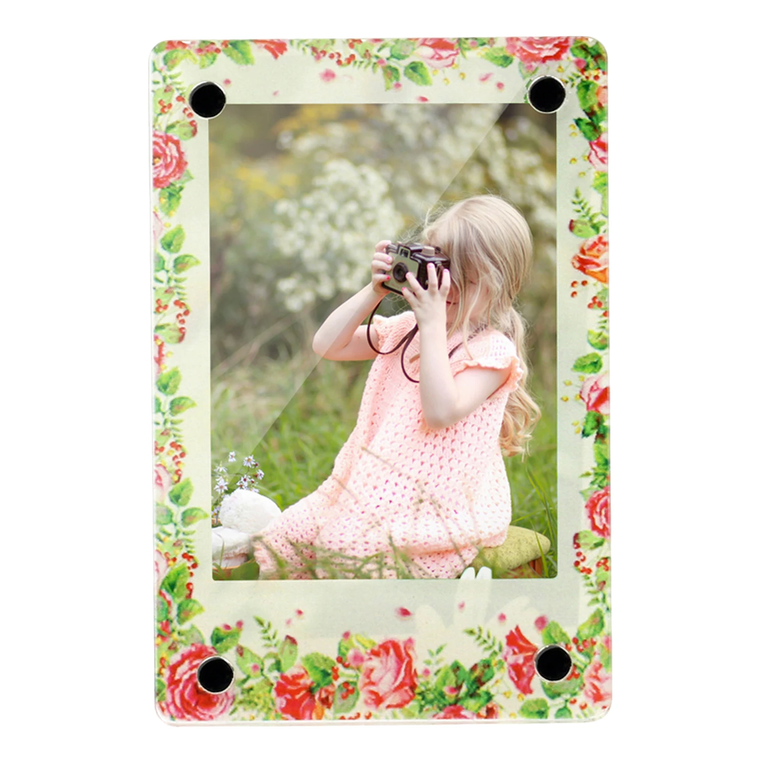 Gosear 3 дюйма Прозрачный Акриловый Холодильник Магнитная фоторамка для Fujifilm Instax Mini