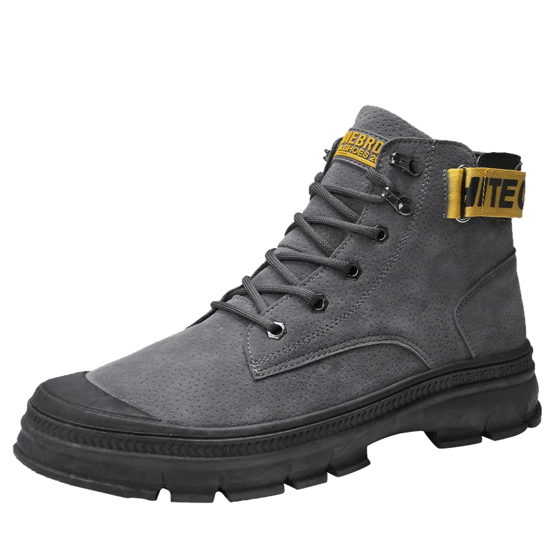 Черные Теплые зимние мужские ботинки ботильоны из натуральной кожи Мужская