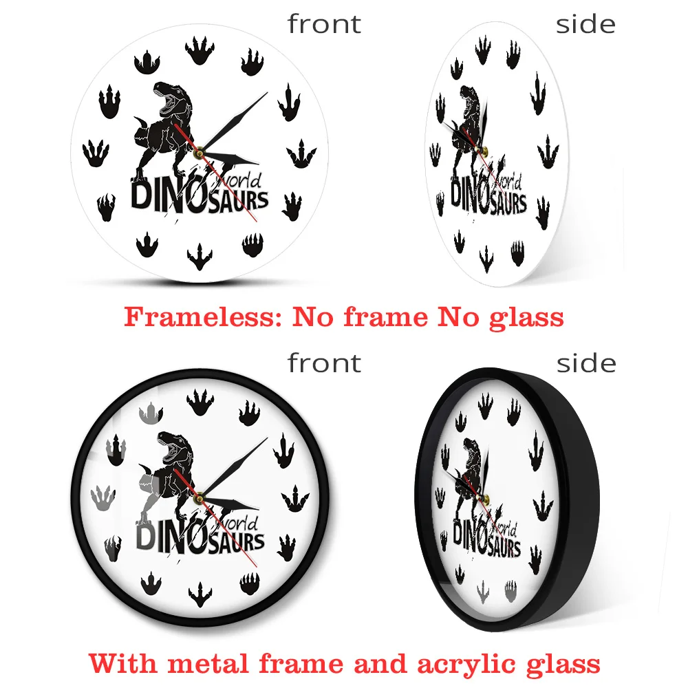 Настенные часы с динозаврами мир Дракон Когти детская комната обучающий