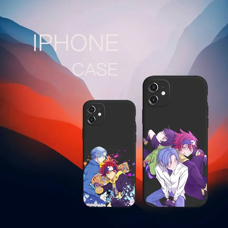 

SK8 The Infinity Anime Cartoon Phone Case Black Color For iPhone 13 12 Mini 11 Pro X XR XS Max 7 8 6 6s Plus SE Coque Funda