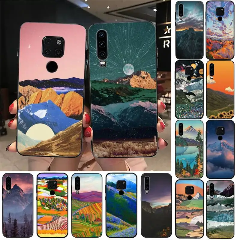

mountain art Phone Case For Huawei Honor 7A 7C ru 5.7 8 8x 9 10 20lite 10i 20i Honor Play 6.3