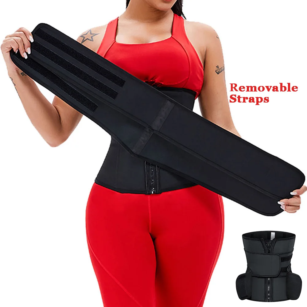 Modeling Straps Reductive Girdle Latex Slimming Belts Women Waist Trainer Belly Shapers Tummy Loss Weight Cinchers 6XL Removable