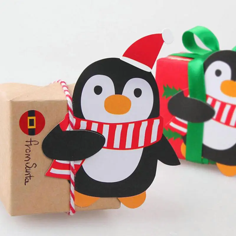 25 шт./компл. прекрасный Лось леденец на палочке Xmas Бумага держатель фестиваль Рождественский подарок для детей, год игрушка новизны
