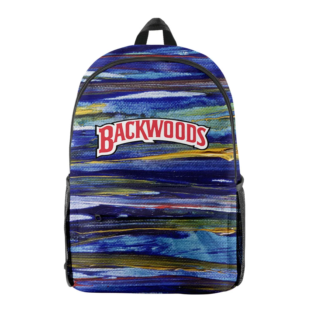 

New Products School Bags Backwoods Cigar Oil Painting 3D Digital Color Printing Campus Students Backpack School Bags