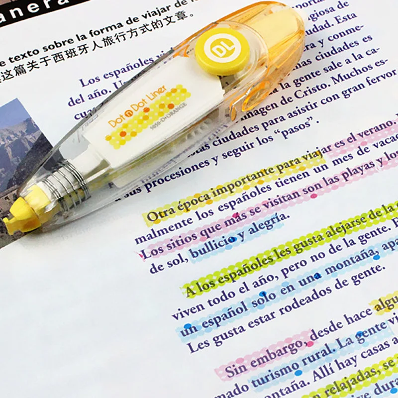 Декоративная Корректирующая лента в горошек с высокой зажигалкой | Канцтовары