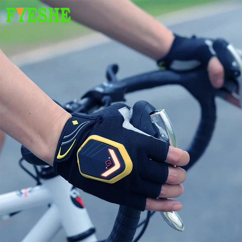 Портативный светодиодный езда на велосипеде перчатки сигнала поворота
