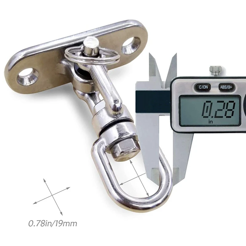 Пробивая вешалка для сумок вертлюжное потолочное крепление из нержавеющей стали