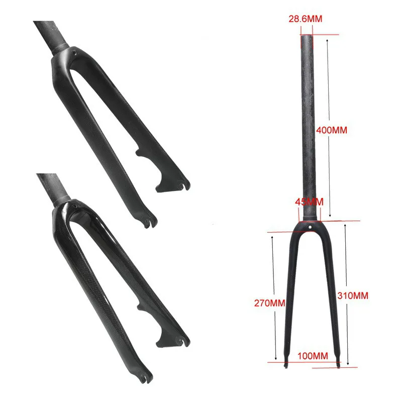 Полностью карбоновая горная Велосипедная вилка TOSEEK велосипедная передняя для BMX