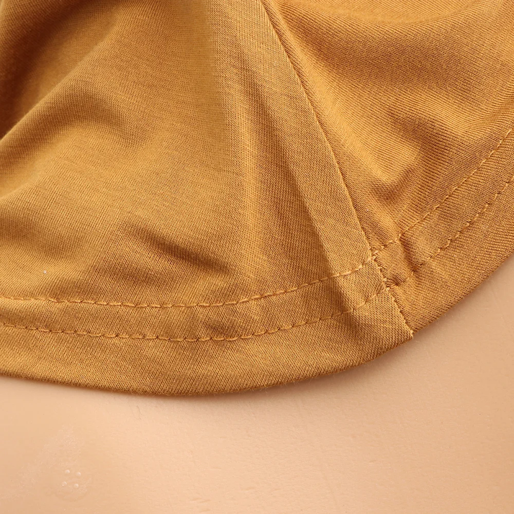 

Adjustable Muslim Hijab Neck Cover Scarf Bonnet Inner Hijab Cap Full Cover Bone Lady Islamic Muslim Headwear (35x24cm, Bla