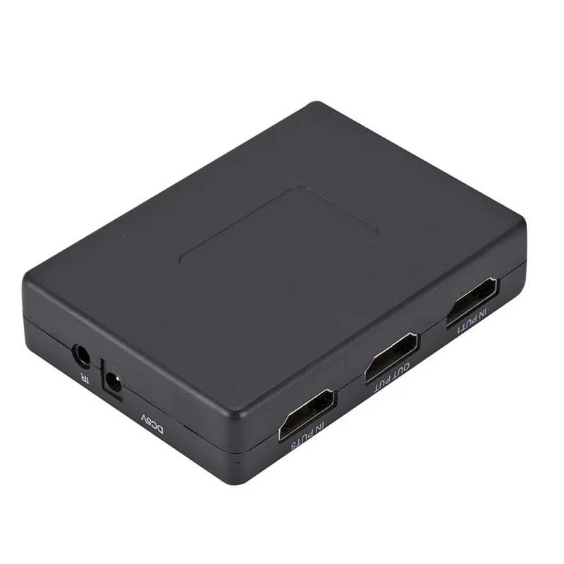 HDMI Свитчер 5 Входов 1 Выход HD Видео Переключатель Порт Дистрибьютор с Пультом Дистанционного Управления.