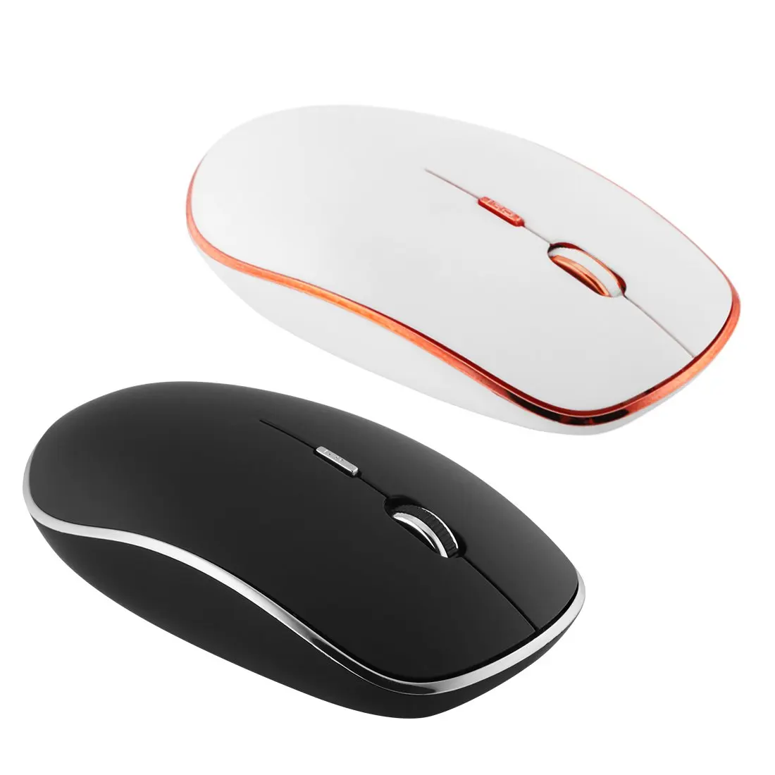 

XQ New 2.4G Wireless Mouse Slim Silent Computer Mouse with Receiver 1800DPI Adjustable Optical Mouse Silent Click for PC Laptop