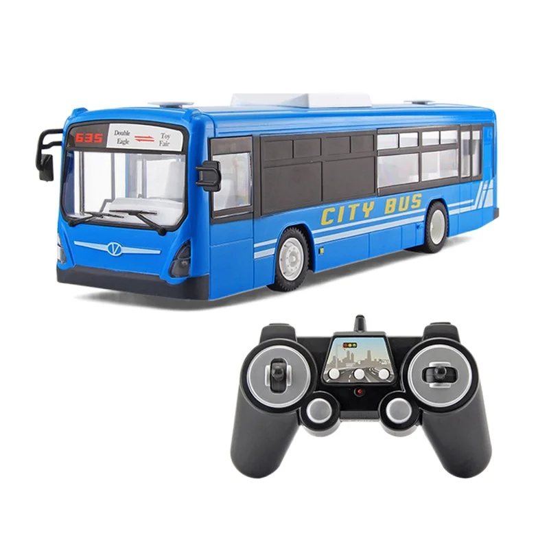 

Nicce RC Car 6 Channel 2.4G Remote Control Bus City Express High Speed One Key Start Function Bus with Realistic sound and Light