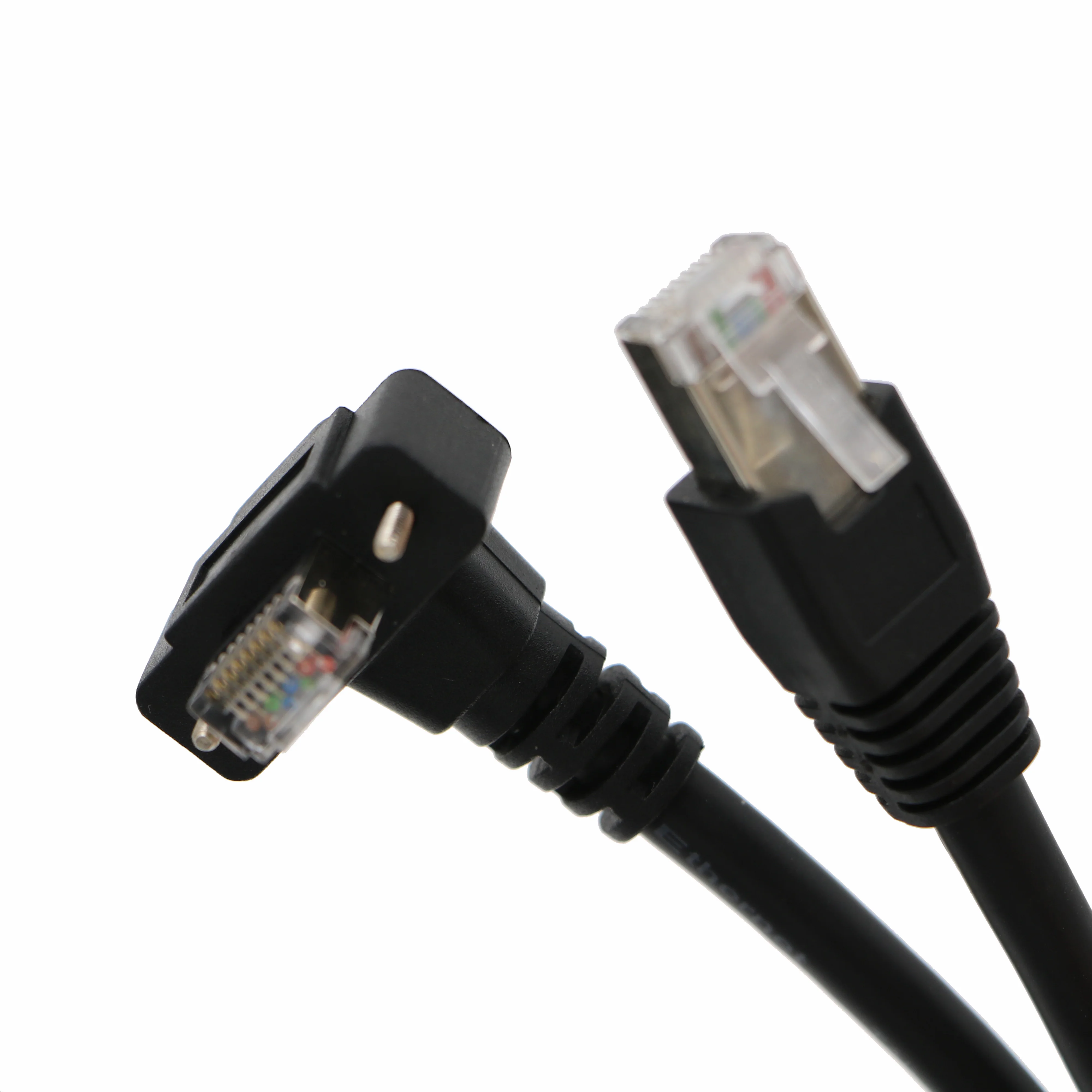 Кабель Alvin GigE Cat6 с винтовым замком горизонтальный и правый угол RJ45 DrC кабель для
