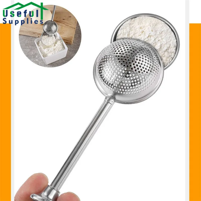 

304 Stainless Steel Matcha Powder Spice Sieve Frosting Icing Sugar Filter Baking Tools Powder Spreader Utensils for Kitchen