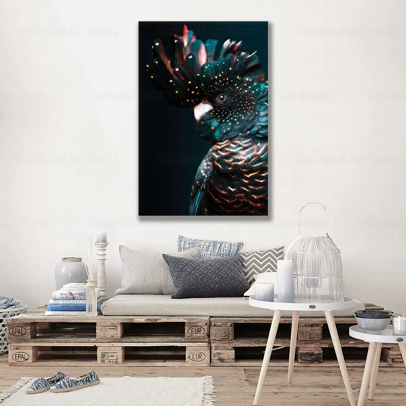 

Картина на холсте, настенное искусство, постеры с животными какаду, украшение для детской комнаты, прикроватная картина, картины в американ...