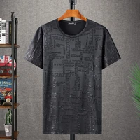 plus size 11xl 12xl mens plus fat t shirt men loose round neck fat short sleeved fat printed ice silk quick drying male 10xl
