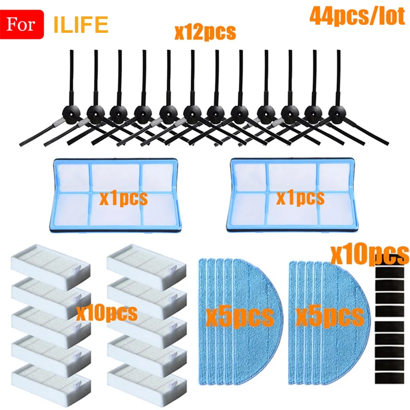 Боковая щетка фильтр НЕРА первичный пылевой Швабра ткань для chuwi ilife v5 v5s V3 V3s pro V50
