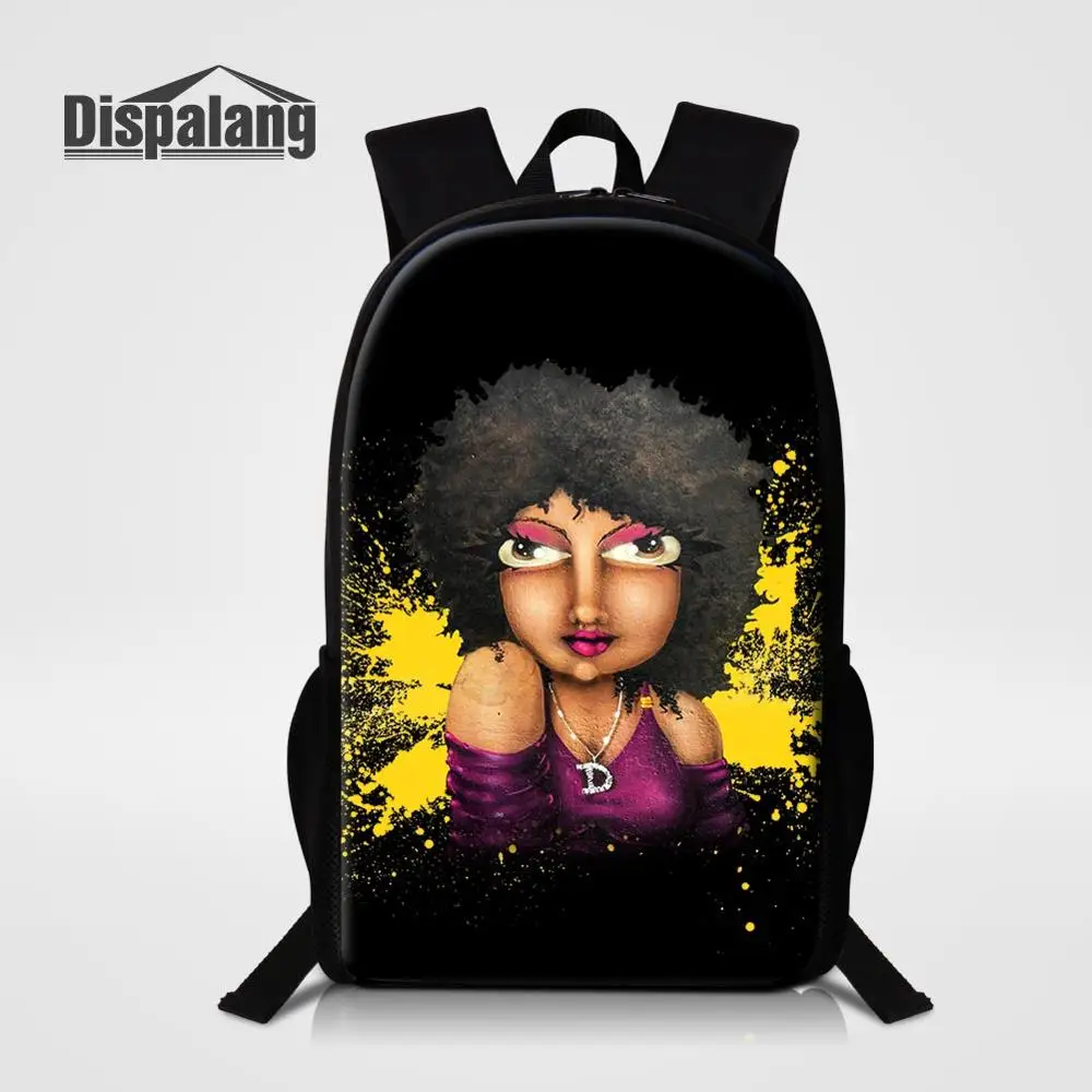 Backpack11 Dispalang, индивидуальный дизайн, школьные сумки, 16 дюймов, женский рюкзак, африканская девочка, принт, школьный рюкзак для девочек-подростков, рюкзак - Цвет: Backpack11