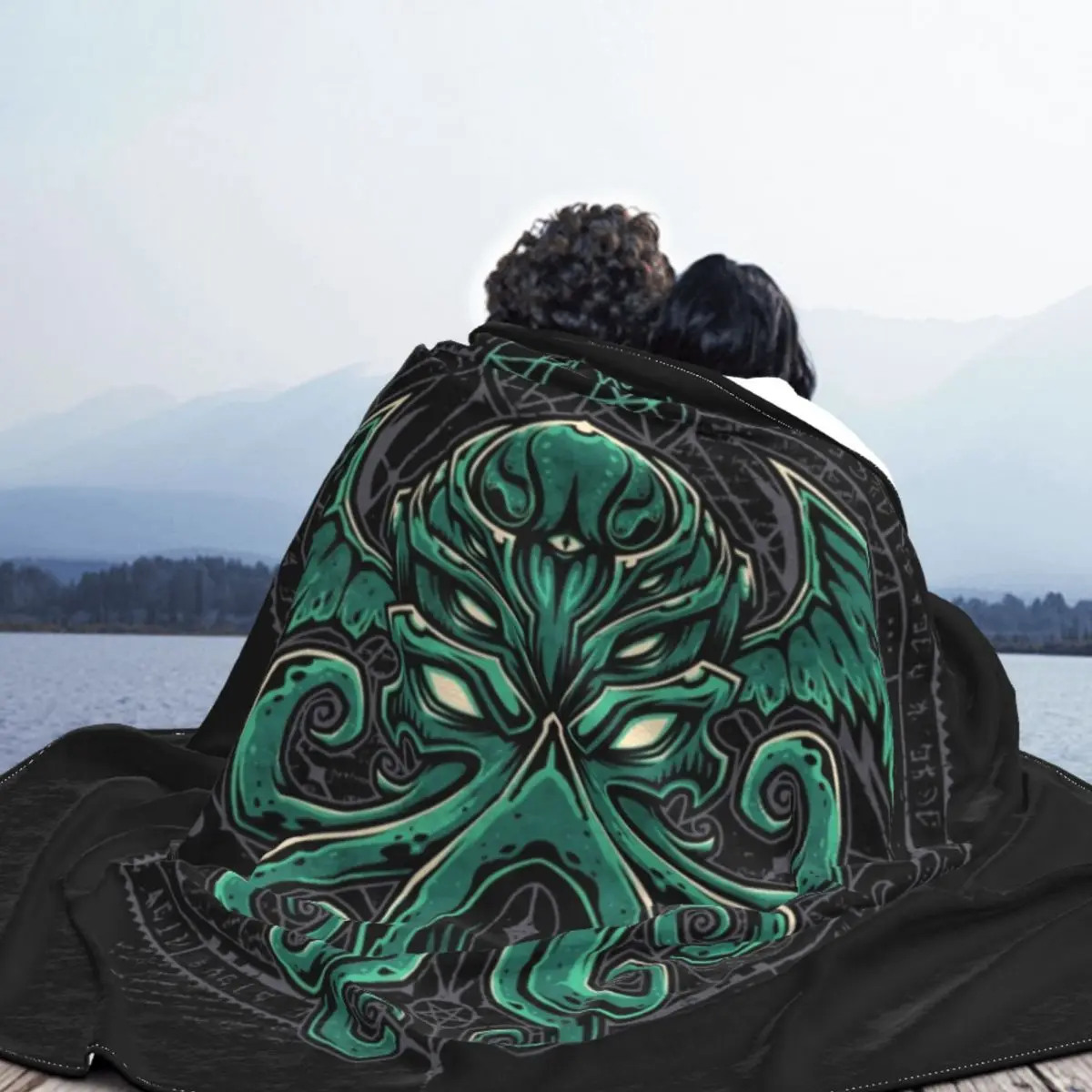 Большое пушистое одеяло Cthulhu s Lovecraft для дивана постельное белье 125*100 см коврик |
