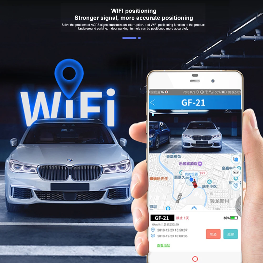 Автомобильный мини-GPS-локатор GF 09 19 20 21 22 магнитный автомобильный трекер