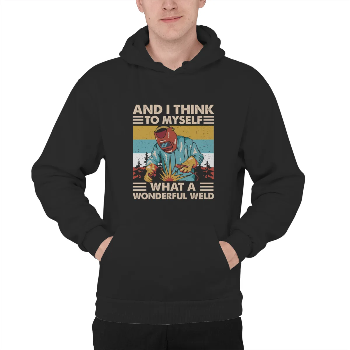

Men's Hoodie And I Think To Myself What A Wonderful WeldPrint Fashion Streetwear Spring Sweatshirts Sweat Capuche 42185
