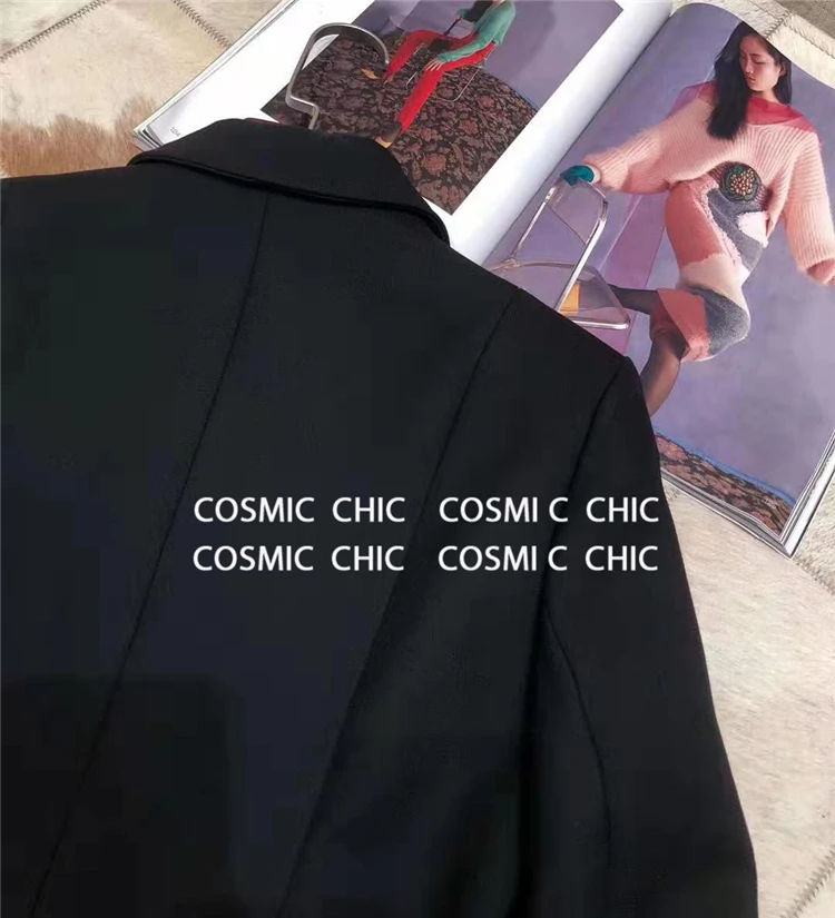 Cosmicchic, Женский Осенний Блейзер, юбка, комплект из 2 предметов, шерстяная куртка с длинными рукавами и поясом, красная клетчатая сетчатая юбка, Плиссированные Юбки-миди, костюм