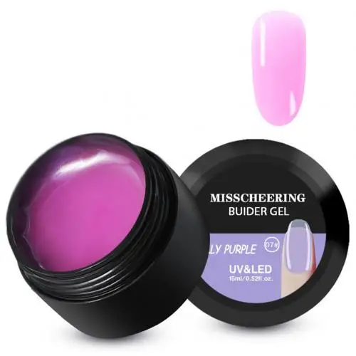 Jelly Purple Горячо! 15 мл ногтей Быстрый Удлинительный УФ-гель толстые строительные акриловые наконечники модель Маникюр Искусство легко использовать, устранить традиционный pap - Цвет: Jelly Purple