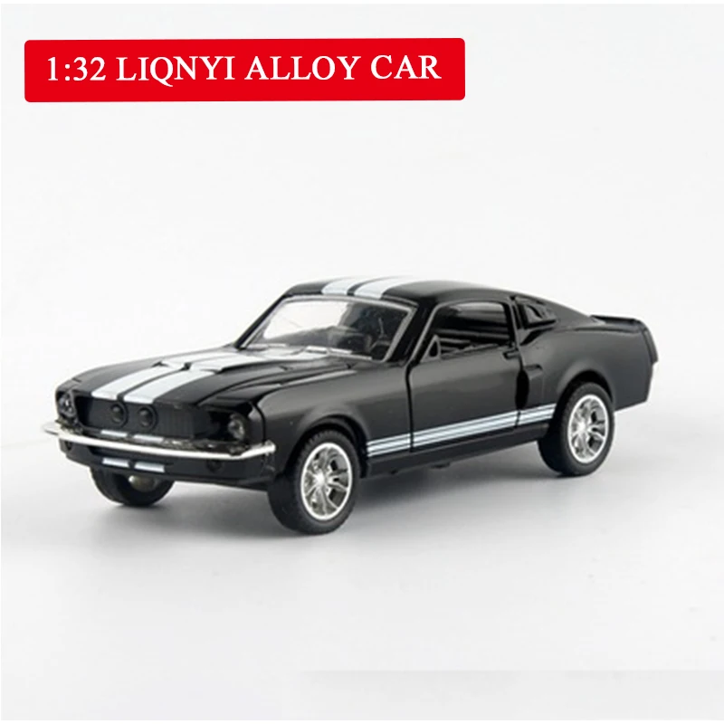 1:32 Высоковольтная модель автомобиля из сплава машины Mustang игрушки 2