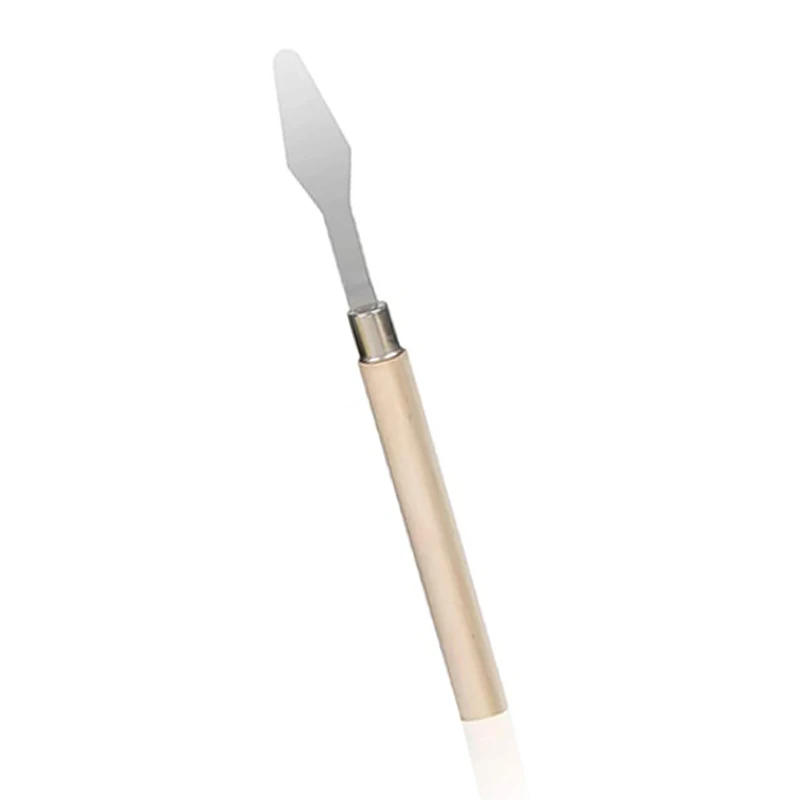 

Paint Brush Set, 15Pcs Artist Paint Brushes 6Pcs Palette Scrapers 2 Sponge Balls 1 Palette for Oil Watercolor Paint