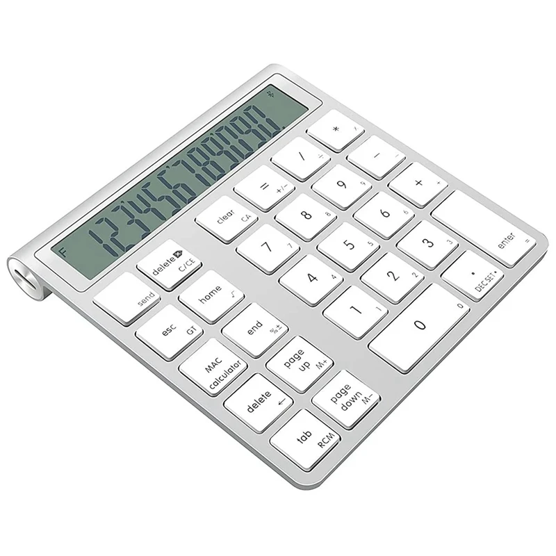 

Bluetooth Wireless 2-In-1 Digital Calculator Keyboard with LED Display MC-58AG 28-Key Portable Numeric Keypad for PC