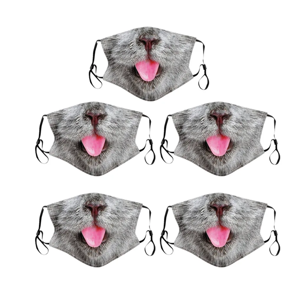 5 шт. детская маска для лица с 3d-изображением животных | Спорт и развлечения