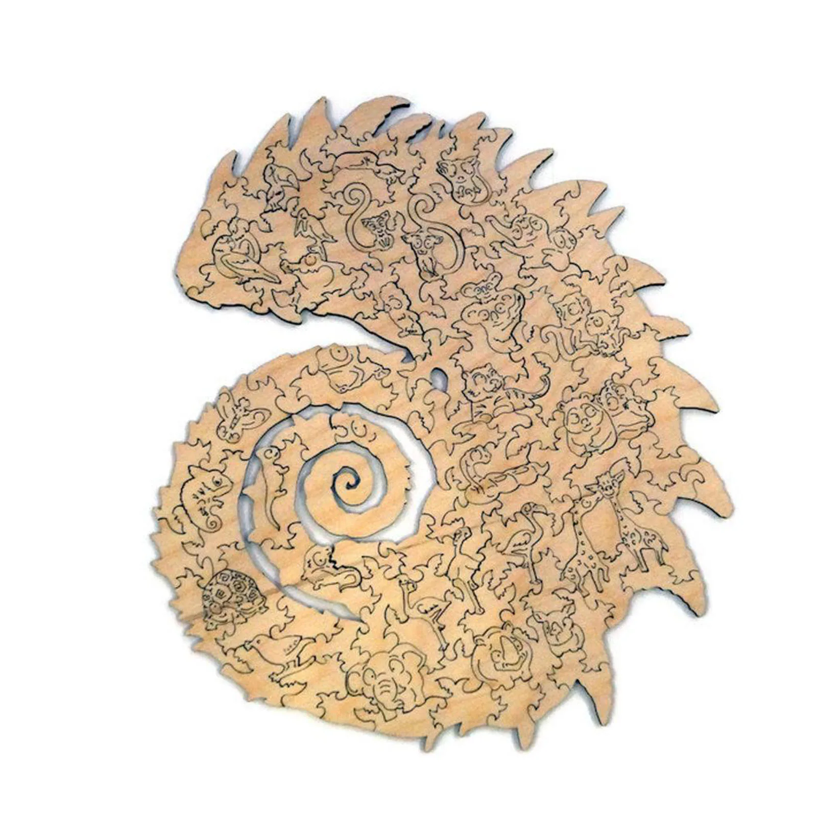 

2021 new Puzzle Toy Each Piece Is Cartoon Animal Wooden Jigsaw Puzzle For Adults Kids Educational birthday Toys Gifts Colorful