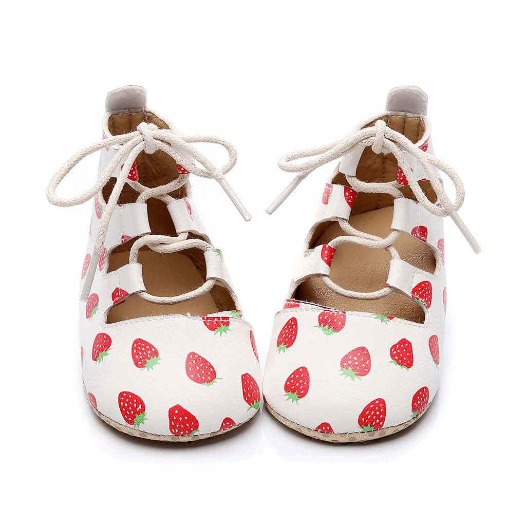 Пинетки розовые для маленьких девочек и мальчиков обувь из искусственной кожи с