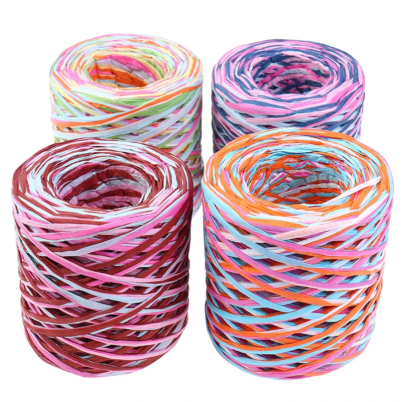 

1Pc 200 Meters Craft Natural Wrapping Paper Twine Rope Gift Packing Ribbon Party Wedding Decoration