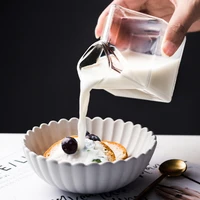heat resistant glass mug microwave milk cup glass coffee milk cup fresh milk box cup creative breakfast water cup