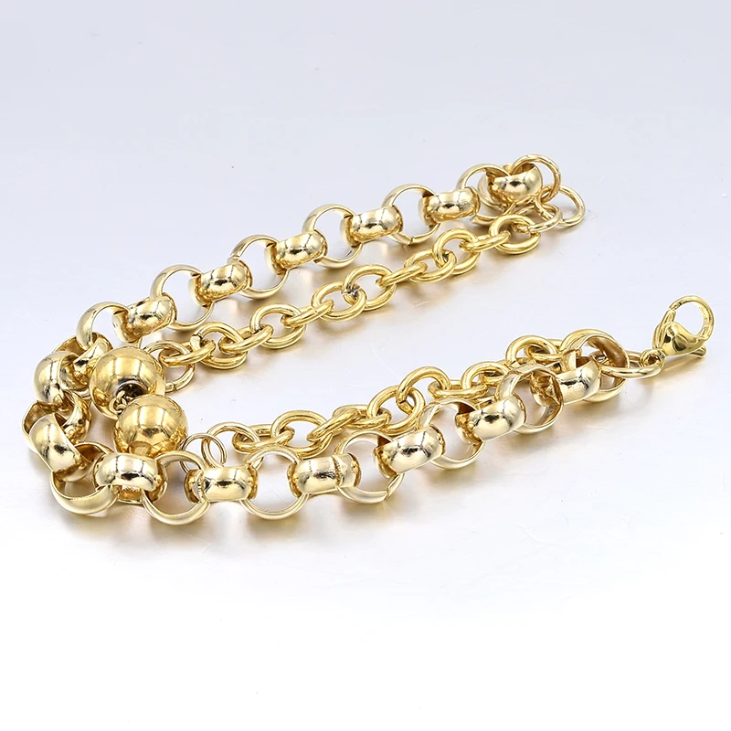 Крутая цепочка CHIMDOU золотого цвета Круглый браслет для мужчин новый стиль