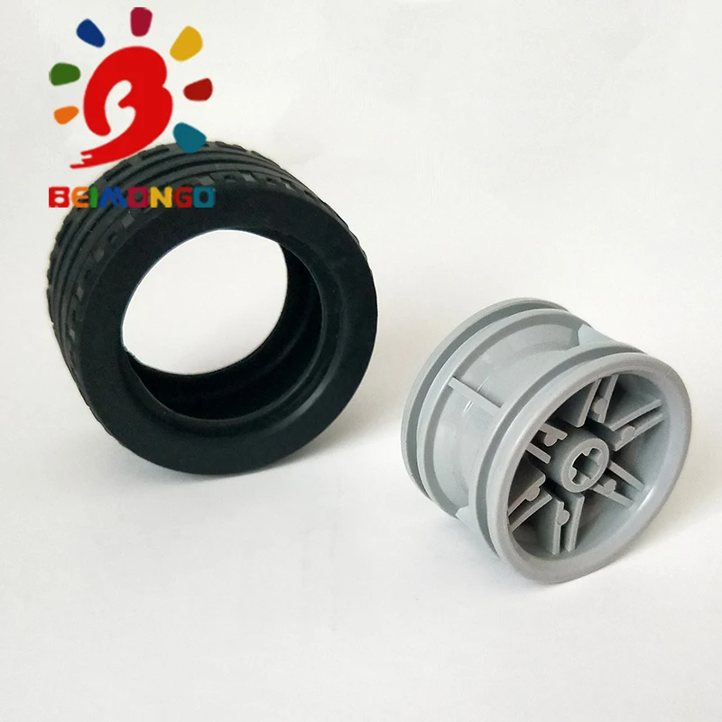 Бесплатная доставка! Строительные блоки BEIMONGO нормальная широкая шина MOC Φ 43 2x22 мм